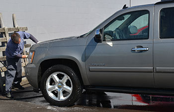 Detailing a vehicle before delivery